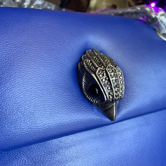 SOLD⛔️Authentic KURT GEIGER LONDON SMOOTH convertible Leather flap magnetic - Picture 9 of 12